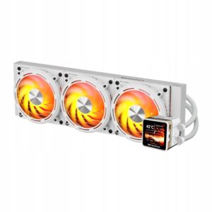 Aušinimas Vandens Aio darkFlash Explore DE360 360mm balti ekranas IPS CPU