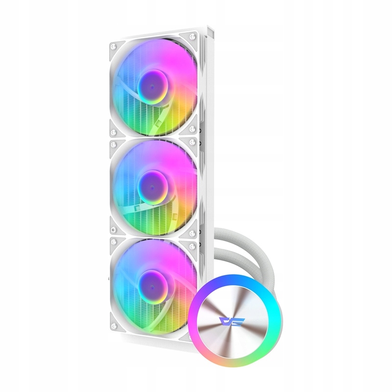 Aušinimas Vandens darkFlash DG360 360mm balti ARGB PWM 320 W Intel Amd ProXL belsilt Aušinimas Vandens darkFlash DG360 360mm balti ARGB PWM 320 W Intel Amd ProXL
