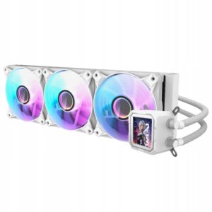 Aušinimas vandens procesoriaus darkFlash DV-360S Amd AM5 Intel PWM ARGB balti