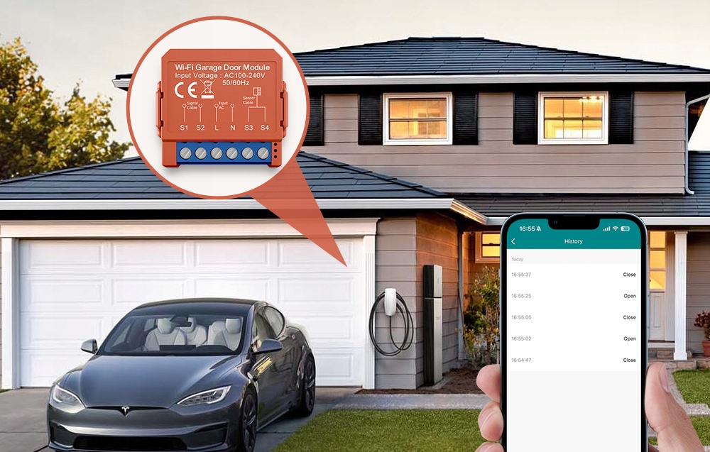 Avatto GDS16 išmanusis modulis Vartų Garažo Wi-Fi Tuya Google Home Alexa