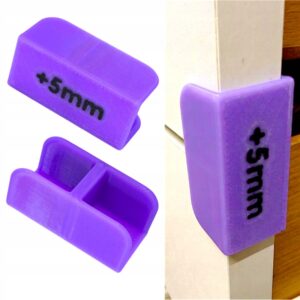 Baldų fasadų montavimo tarpiklių rinkinys 18 mm plokštėms, 5 mm, 2 vnt.