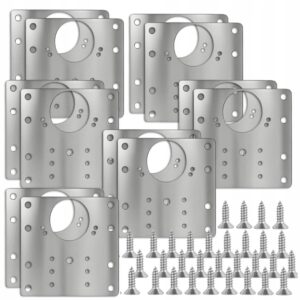 Baldų vyrių remonto plokštelių rinkinys 12 vnt 90 × 90 mm