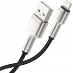 Baseus Cafule pintas USB ALightning kabelis 24 A 1 m juodas
