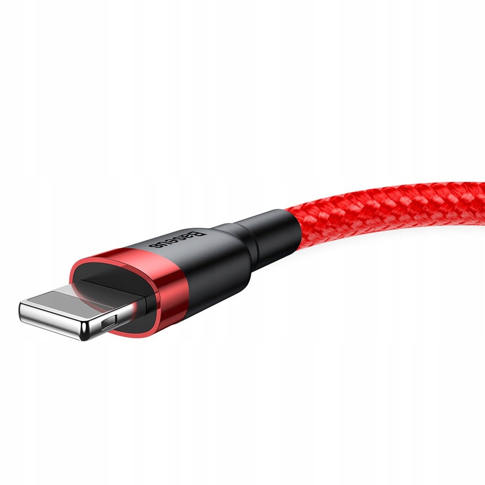Baseus Cafule USBALightning kabelis 24 A 05 m raudonas belsilt Baseus Cafule USB ALightning kabelis 24 A 05 m raudonas
