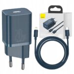 Baseus greita tinklo įkroviklis USB C 20 W tvirtas maitinimo šaltinis Kubelis + kabelis IP belsilt Baseus greita tinklo įkroviklis USB C 20 W tvirtas maitinimo šaltinis Kubelis + kabelis IP