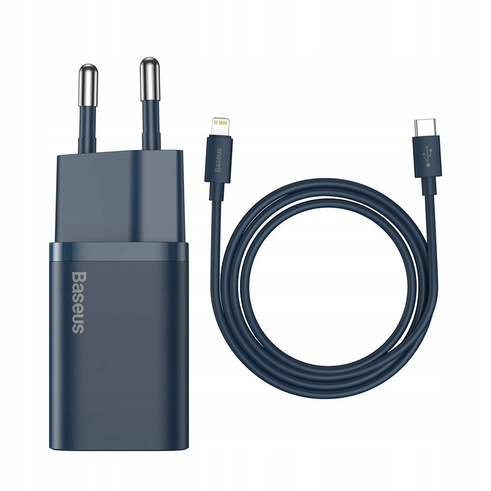 Baseus greita tinklo įkroviklis USB C 20 W tvirtas maitinimo šaltinis Kubelis + kabelis IP belsilt Baseus greita tinklo įkroviklis USB C 20 W tvirtas maitinimo šaltinis Kubelis + kabelis IP