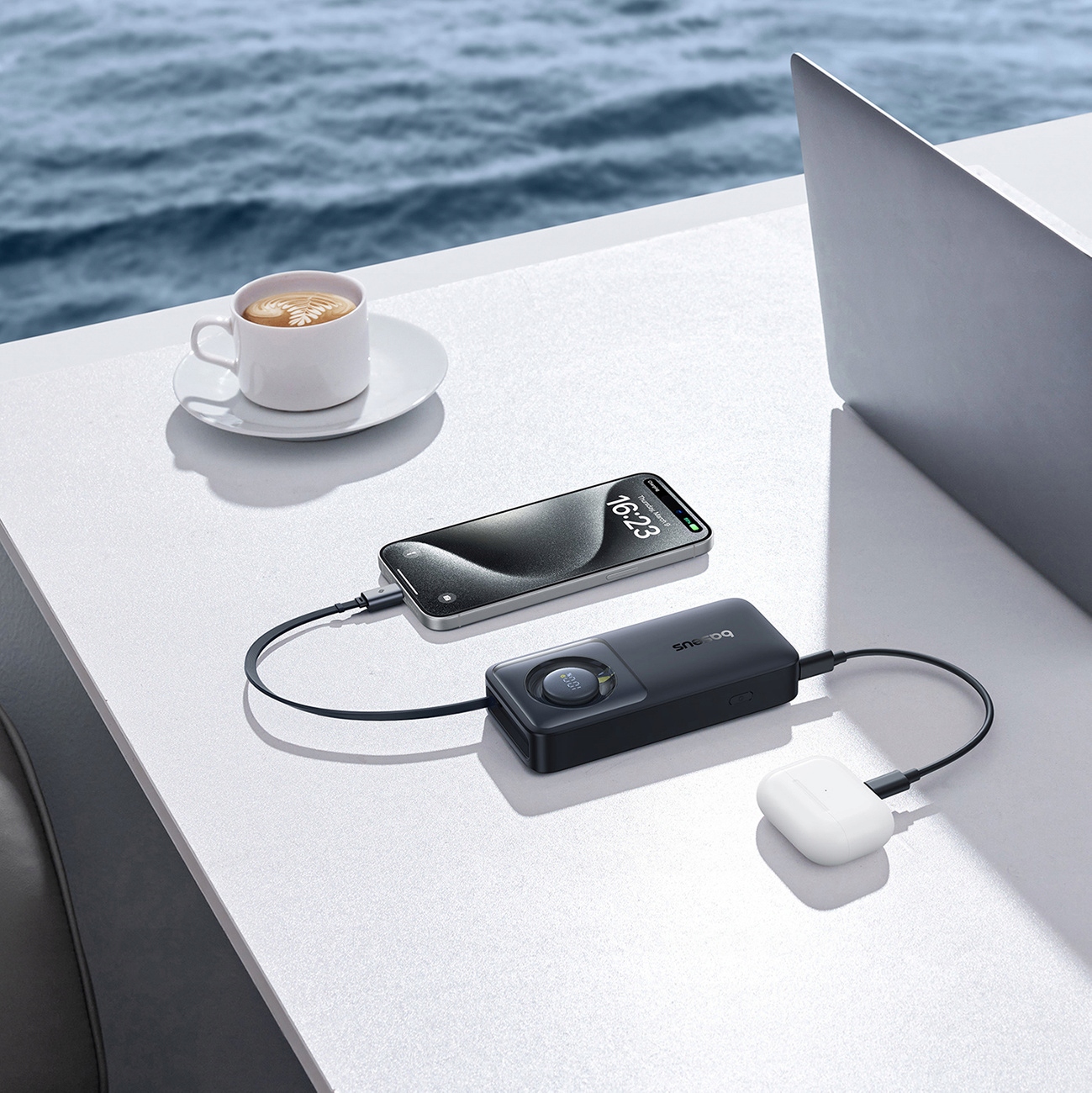 Baseus greitas Išorinė baterija 10000mAh 30 W tvirtas išorinė baterija su kabeliu USB C belsilt Baseus greitas Išorinė baterija 10000mAh 30 W tvirtas išorinė baterija su kabeliu USB C