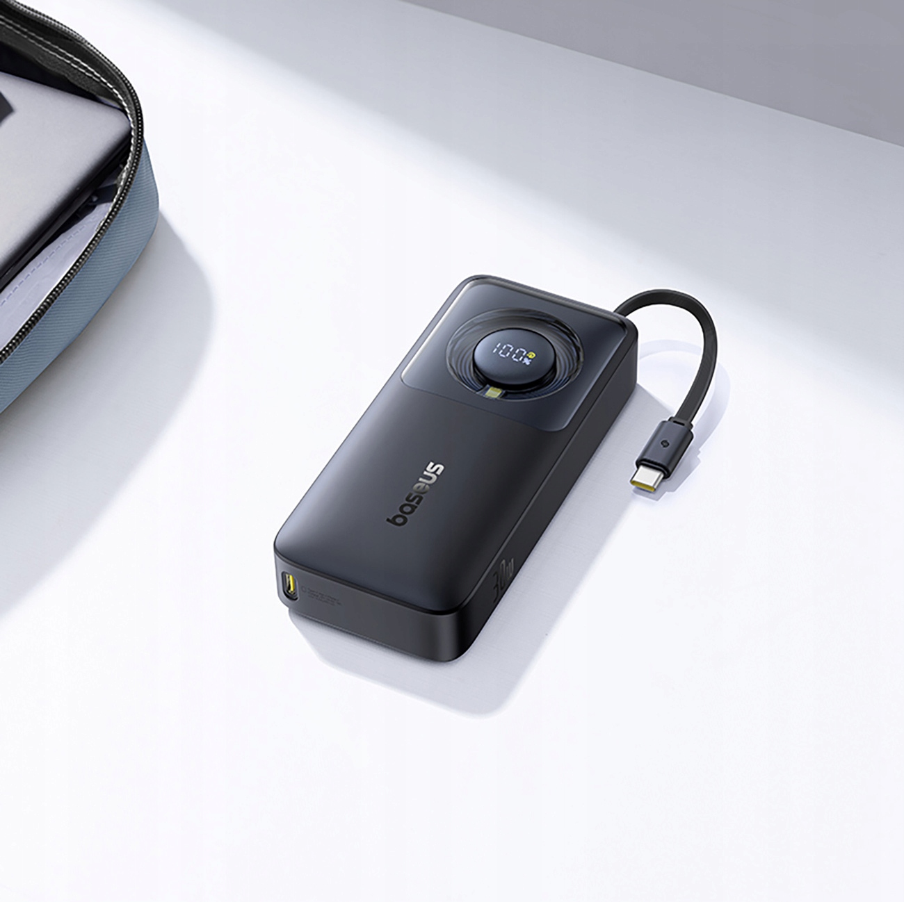 Baseus greitas Išorinė baterija 10000mAh 30 W tvirtas išorinė baterija su kabeliu USB C belsilt Baseus greitas Išorinė baterija 10000mAh 30 W tvirtas išorinė baterija su kabeliu USB C