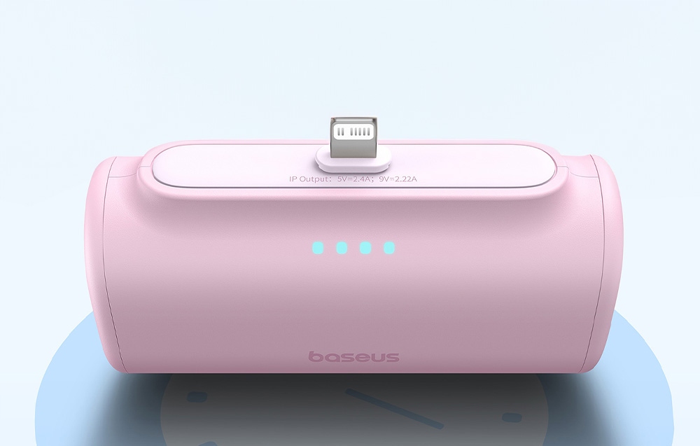 Baseus greitas išorinė baterija 5000mAh 20 W Išorinė baterija Lightning USBC+ USBC kabelis Rožinis belsilt Baseus greitas išorinė baterija 5000mAh 20 W Išorinė baterija Lightning USB C+ USB C kabelis Rožinis