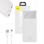 Baseus išorinė baterija Bipow 10000mAh Suderinamas 2x USB C 20 W ekranas LED