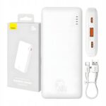 Baseus išorinė baterija su Greitu 10000mAh 20 W USBC USBA su kabeliu belsilt Baseus išorinė baterija su Greitu 10000mAh 20 W USB C USB A su kabeliu