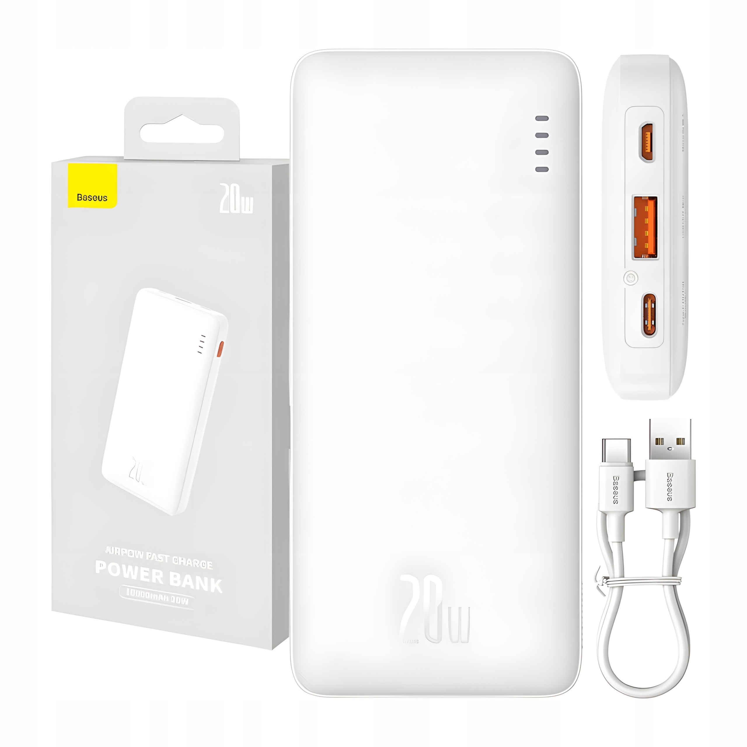 Baseus išorinė baterija su Greitu 10000mAh 20 W USBC USBA su kabeliu belsilt Baseus išorinė baterija su Greitu 10000mAh 20 W USB C USB A su kabeliu