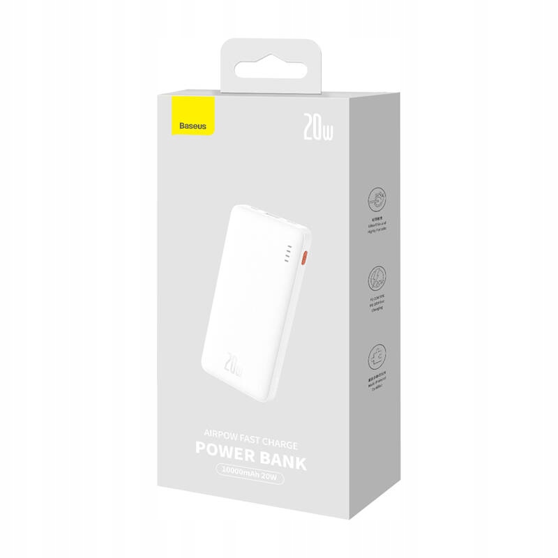 Baseus išorinė baterija su Greitu 10000mAh 20 W USBC USBA su kabeliu belsilt Baseus išorinė baterija su Greitu 10000mAh 20 W USB C USB A su kabeliu
