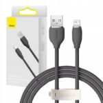 Baseus Jelly USB ALightning kabelis 24 A 12 m juodas