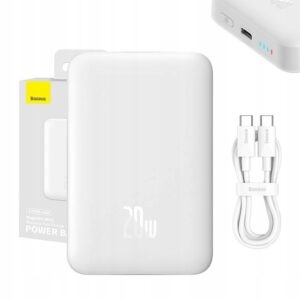 Baseus magnetinis išorinė baterija įkrovimas Indukcinis MagSafe 10000MAH 20 W