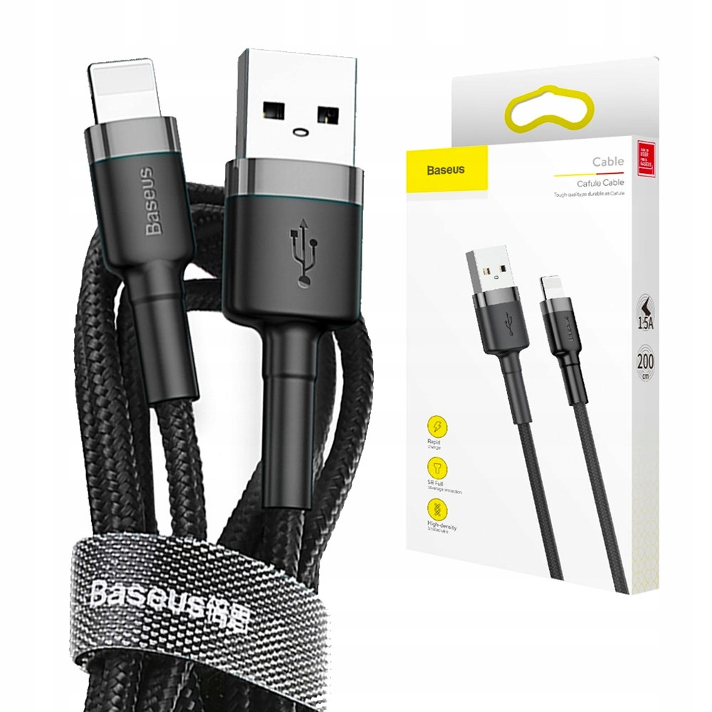 Baseus pintas USBALightning kabelis 24 A 05 m belsilt Baseus pintas USB ALightning kabelis 24 A 05 m