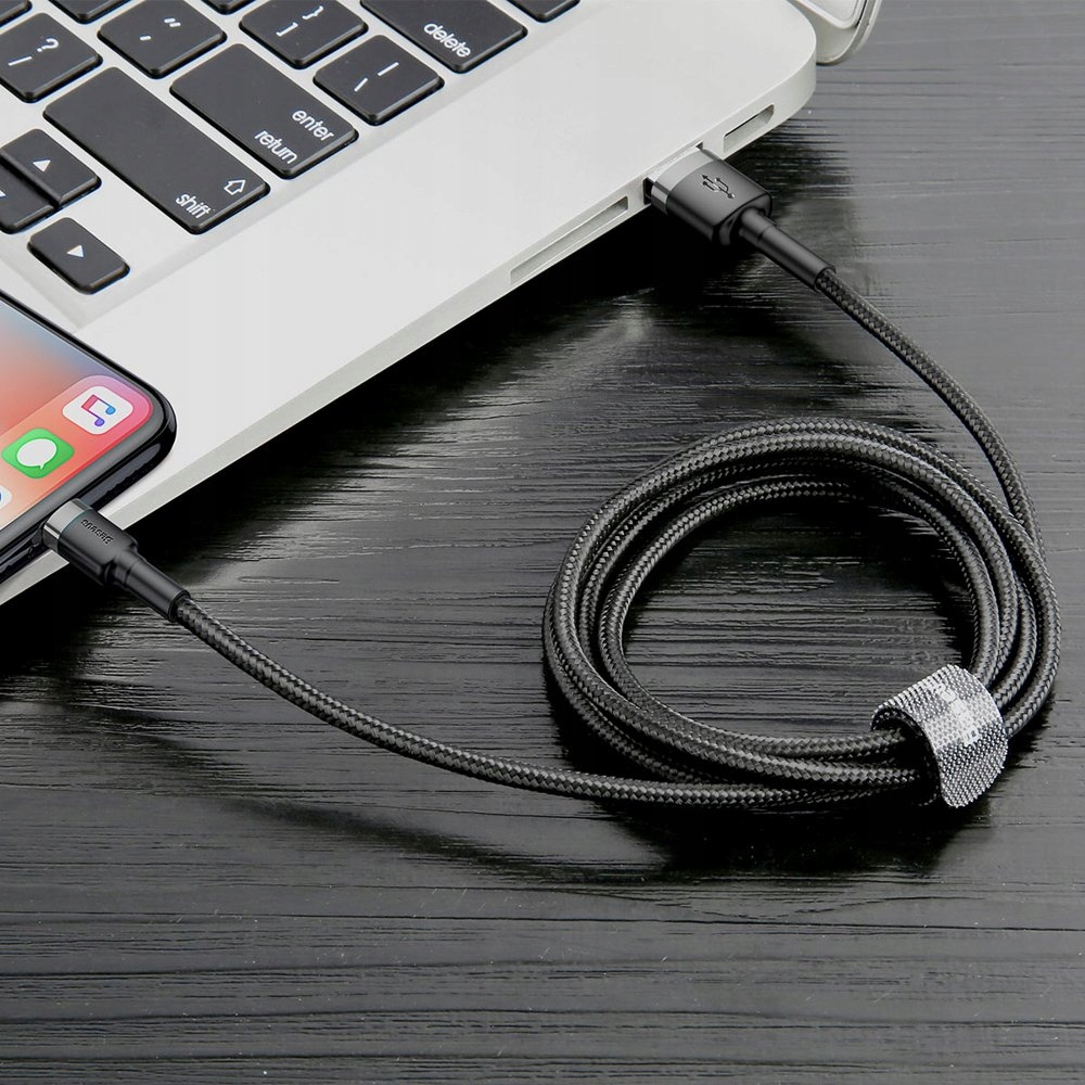 Baseus pintas USBALightning kabelis 24 A 05 m belsilt Baseus pintas USB ALightning kabelis 24 A 05 m