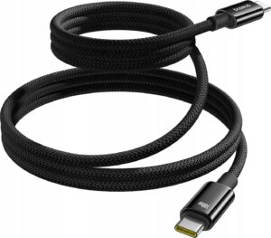 Baseus Tungsten Gold magnetinis USB-C–USB-C kabelis, 100 W, 1 m