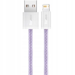 Baseus USB ALightning kabelis 2 m violetinis