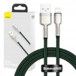 Baseus USB ALightning kabelis 24 A 1 m žalias