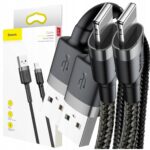 Baseus USB ALightning kabelių rinkinys 2 m 2 vnt