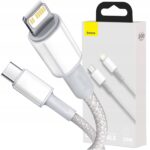Baseus USB CLightning kabelis su PD įkrovimu 20 W 2 m
