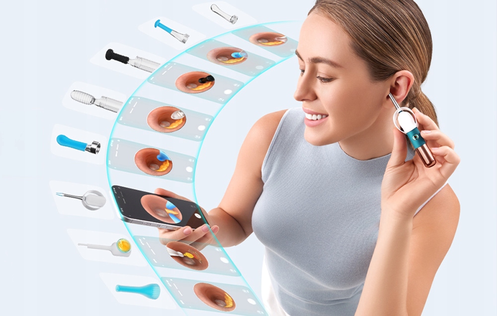 Bebird Earsight Ultra otoskopas kamera 20mp 5g Peseta Endoskopas Silikonas 36mm belsilt Bebird Earsight Ultra otoskopas kamera 20mp 5g Peseta Endoskopas Silikonas 36mm