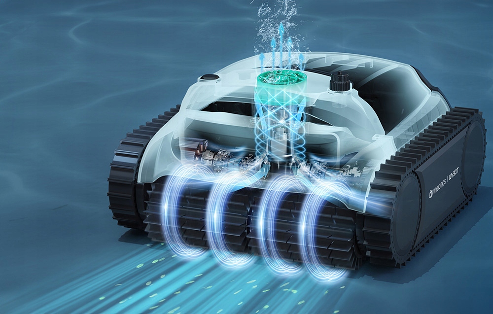 Belaidis Robotas skirta Valymo baseinų Wybot M2 Kamerų AI 400m² 8 režimų belsilt Belaidis Robotas skirta Valymo baseinų Wybot M2 Kamerų AI 400m² 8 režimų