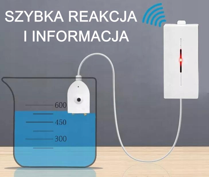 Belaidis užliejimo jutiklis 433 MHz kompaktiško korpuso belsilt Belaidis užliejimo jutiklis 433 MHz kompaktiško korpuso