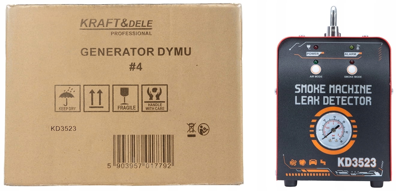 Kraft&Dele KD3523 automobilinis dūmų generatorius 12 V, 20 l/min, 30 ml - Image 12
