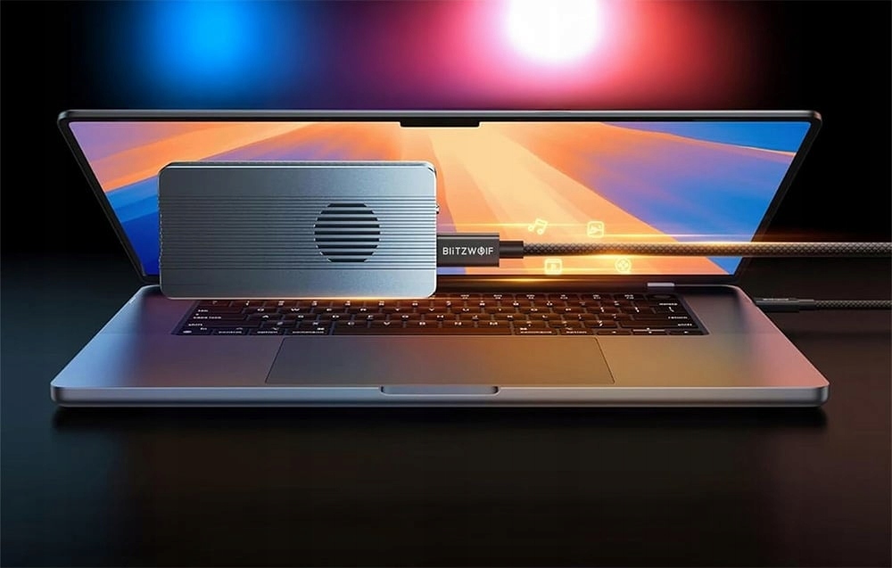 BlitzWolf BWHDC8 USBCUSBC kabelis 240 W Thunderbolt 5 ir DisplayPort 15 m belsilt BlitzWolf BW HDC8 USB CUSB C kabelis 240 W Thunderbolt 5 ir DisplayPort 15 m