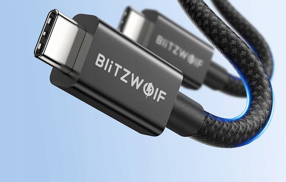 BlitzWolf BWHDC8 USBCUSBC kabelis 240 W Thunderbolt 5 ir DisplayPort 15 m belsilt BlitzWolf BW HDC8 USB CUSB C kabelis 240 W Thunderbolt 5 ir DisplayPort 15 m