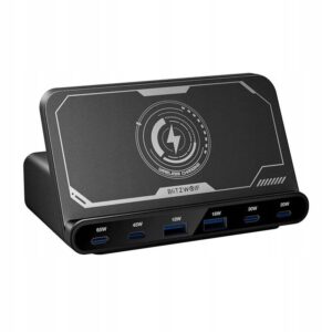 BlitzWolf BW S27 tinklo įkroviklis ir belaidė 7w1 Qi QC4+ PD30 160 W