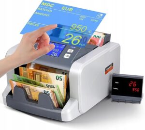 Bonvoisin HL P80 kelių valiutų banknotų skaičiuoklis EUR USD GBP CNY ir JPY