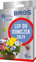 BROS geltonos lipnios gaudyklės vazonams nuo grybininių uodelių 10 vnt