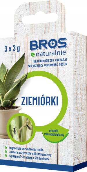 BROS Naturalnie mikrobiologinis preparatas augalams po dirvos muselių pažeidimų