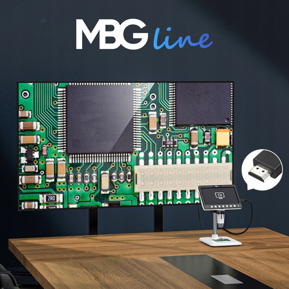 c4c1bacb4734bc7cc20d2f8e2227 belsilt WiFi skaitmeninis mikroskopas MBG Line Inskam 315 1200x 7 ekranas 5 MP 8 LED