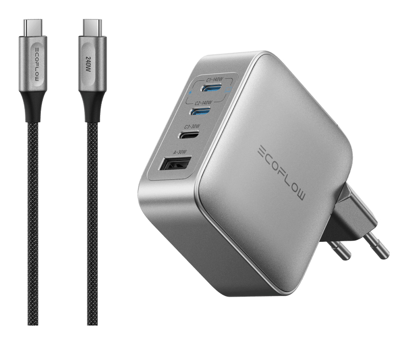 Charger Rapid Pro 140 W 4P 5021201002 EcoFlow belsilt Charger Rapid Pro 140 W 4P 5021201002 EcoFlow