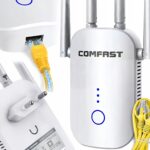 COMFAST dviejų dažnių WiFi kartotuvas 1200 Mbps 245 GHz su WPS