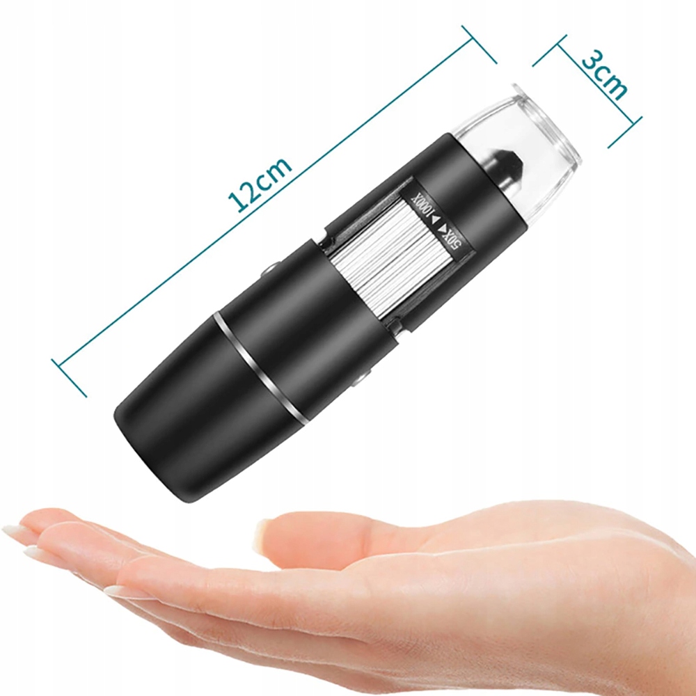Edukacinis skaitmeninis mikroskopas vaikams, 1600x, 2 MP, 8 LED