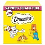 Dreamies Box įvairių skonių traškūs skanėstai katėms, 720 g