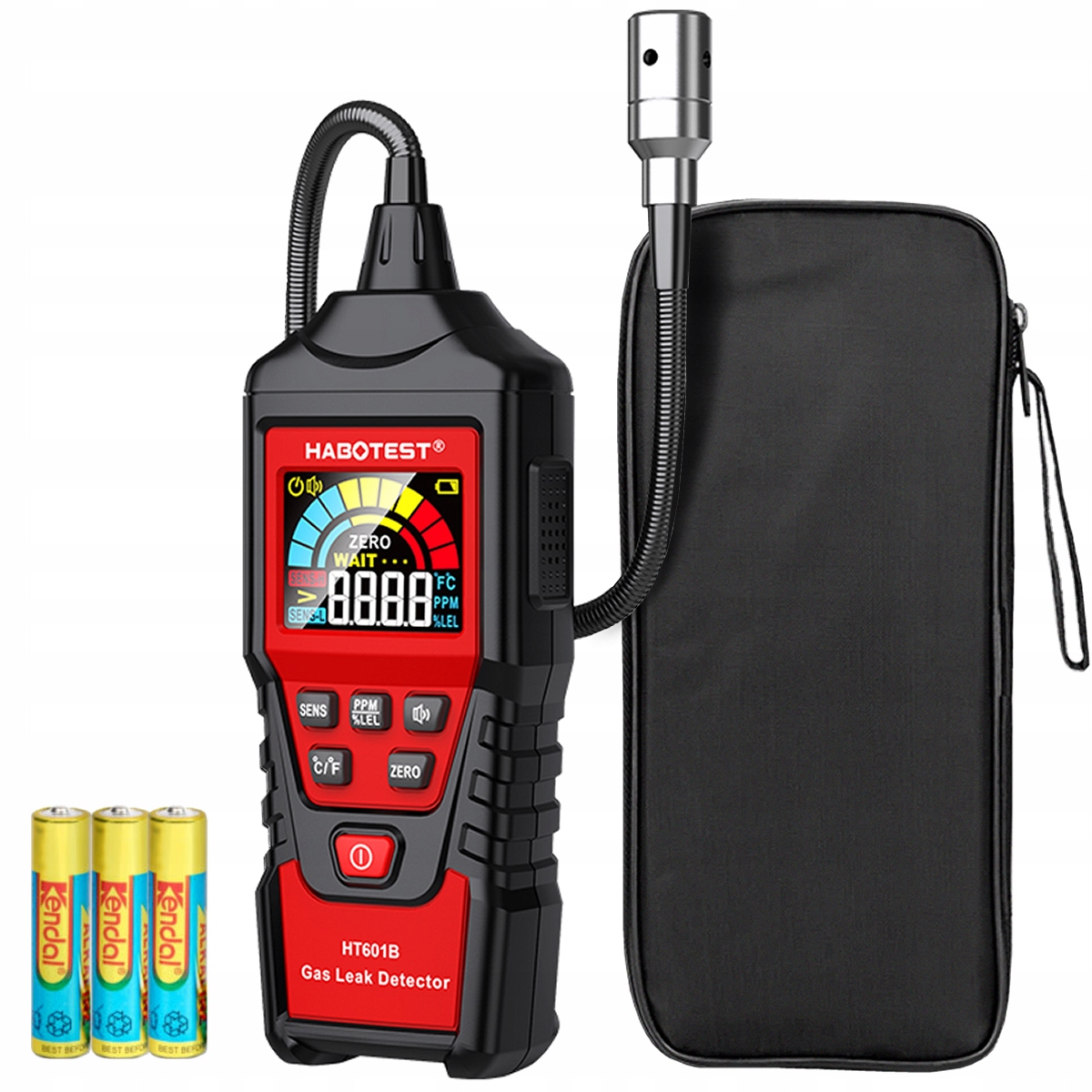 Dujų koncentracijos matuoklis nuotėkio detektorius LCD Ppm Alarm propanas butanas gamtinės dujos