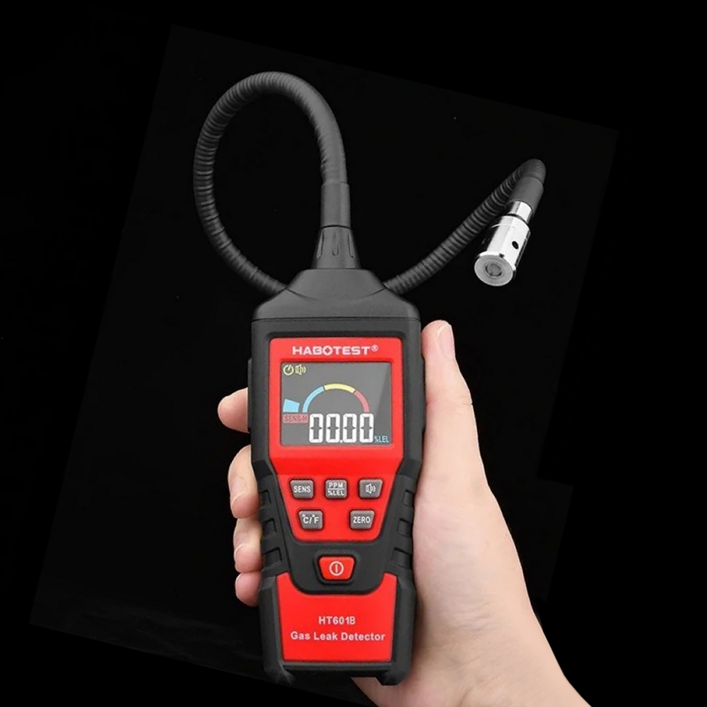 Dujų koncentracijos matuoklis nuotėkio detektorius LCD Ppm Alarm propanas butanas gamtinės dujos