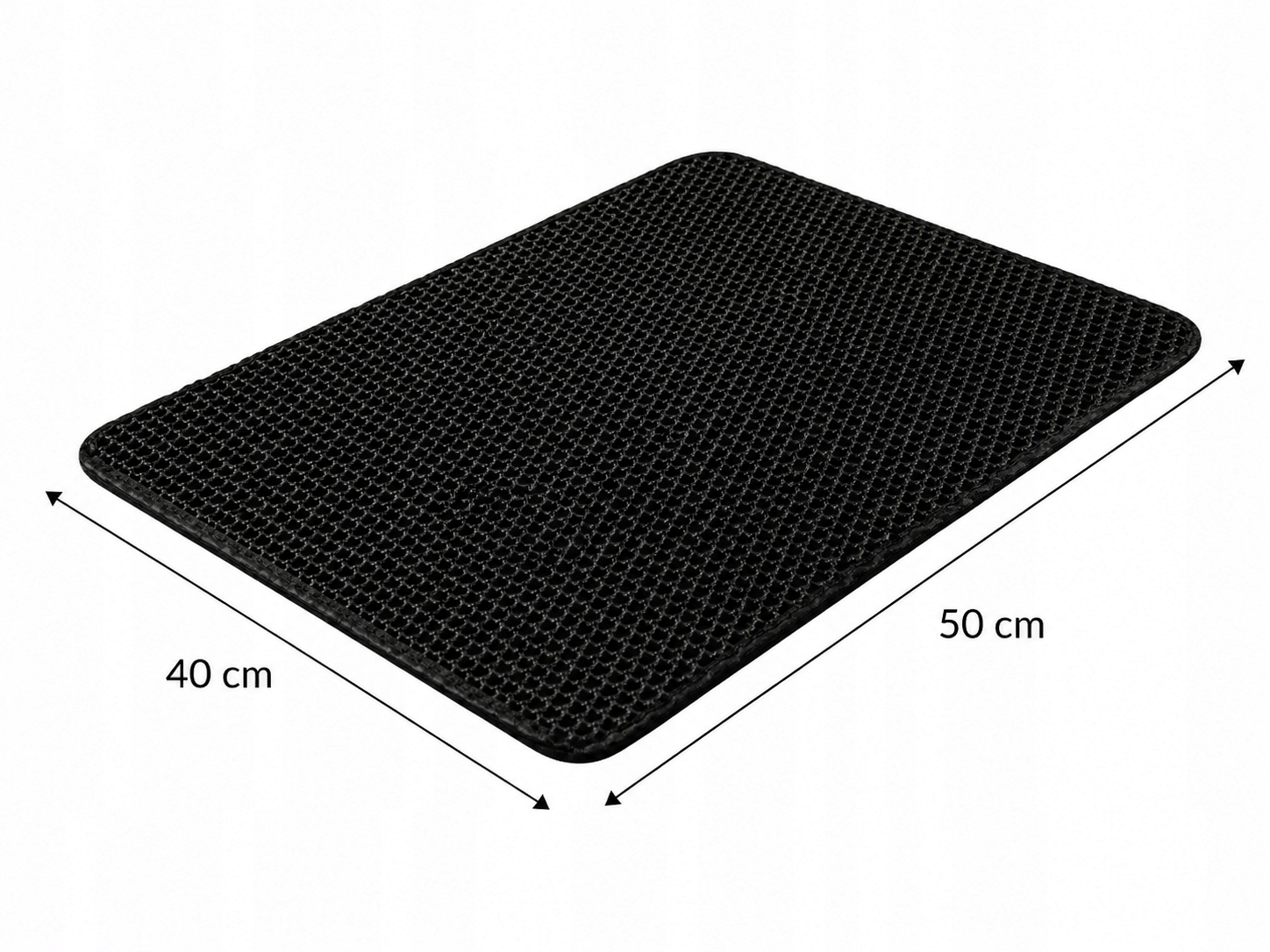 Dvisluoksnis kilimėlis prie kačių tualeto 50 × 40 cm, atsparus vandeniui ir neslystantis