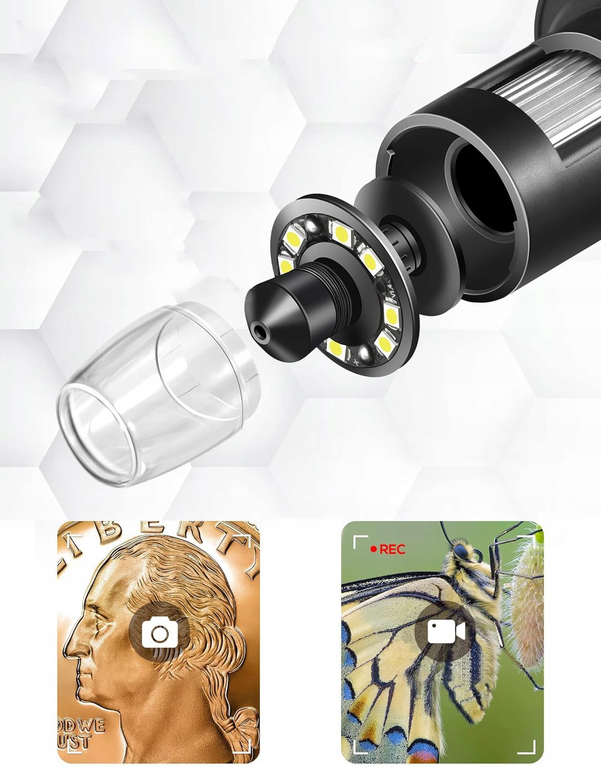 e2b1a5884c3ebaf650524f8bea50 belsilt Skaitmeninis mikroskopas su ekranu 1200x 7 ekranas 12 MP 10 LED