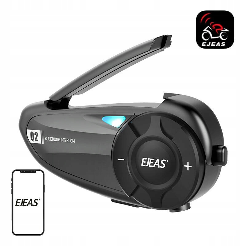 Ejeas Q2 Interkomas motociklo IP65 skirta 800M max 2 Žmonės Mesh Bluetooth 51 belsilt Ejeas Q2 Interkomas motociklo IP65 skirta 800M max 2 Žmonės Mesh Bluetooth 51