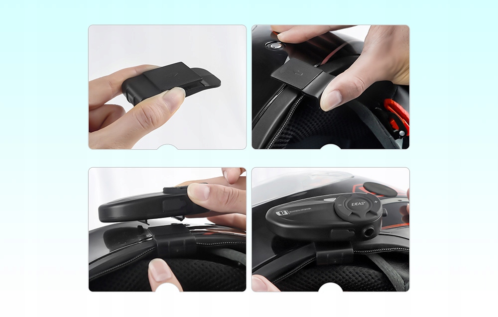 Ejeas Q2 Interkomas motociklo IP65 skirta 800M max 2 Žmonės Mesh Bluetooth 51 belsilt Ejeas Q2 Interkomas motociklo IP65 skirta 800M max 2 Žmonės Mesh Bluetooth 51