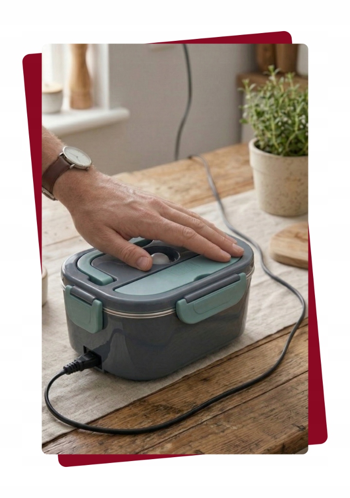 Elektrinė pietų dėžutė 1500 ml 60 W 1224230 V su terminiu krepšiu su šaukštu ir šakute belsilt Elektrinė pietų dėžutė 1500 ml 60 W 1224230 V su terminiu krepšiu su šaukštu ir šakute