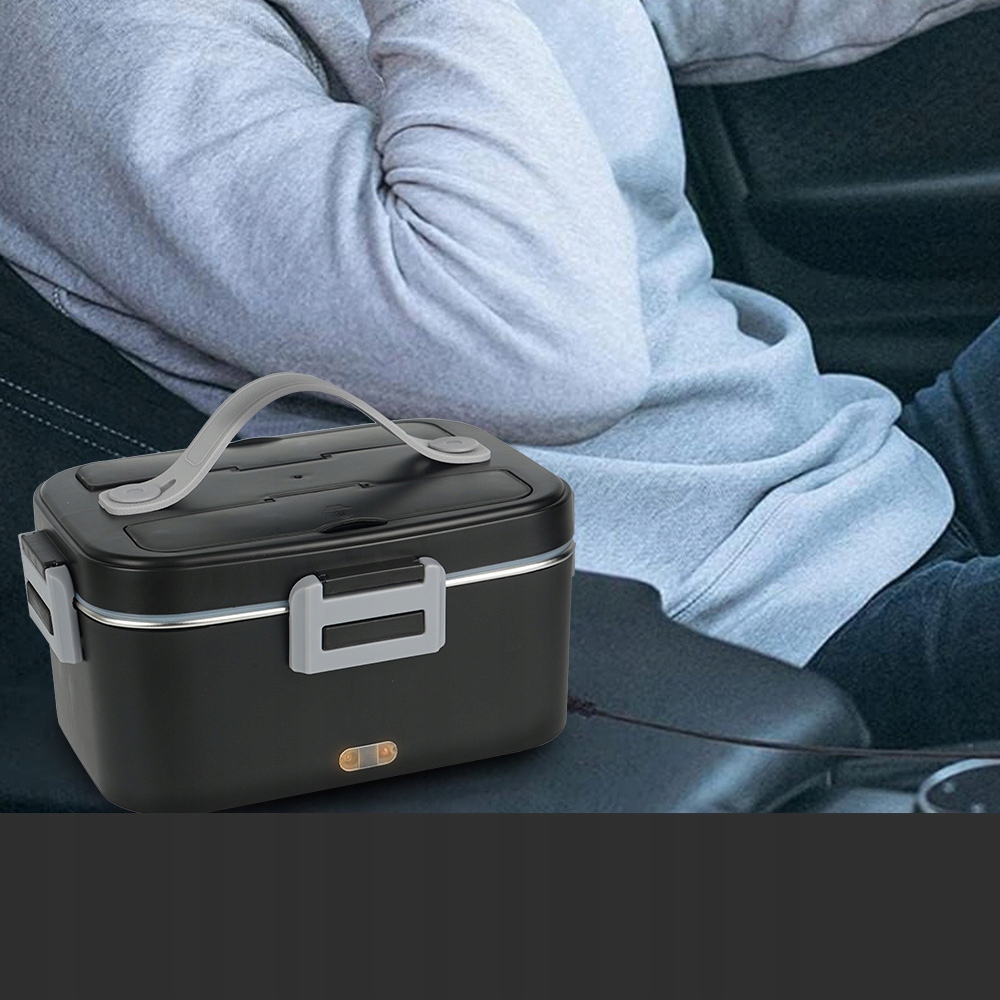 Elektrinė pietų dėžutė 18 l 75 W 1224110220230 V su šaukštu ir šakute pilka belsilt Elektrinė pietų dėžutė 18 l 75 W 1224110220230 V su šaukštu ir šakute pilka