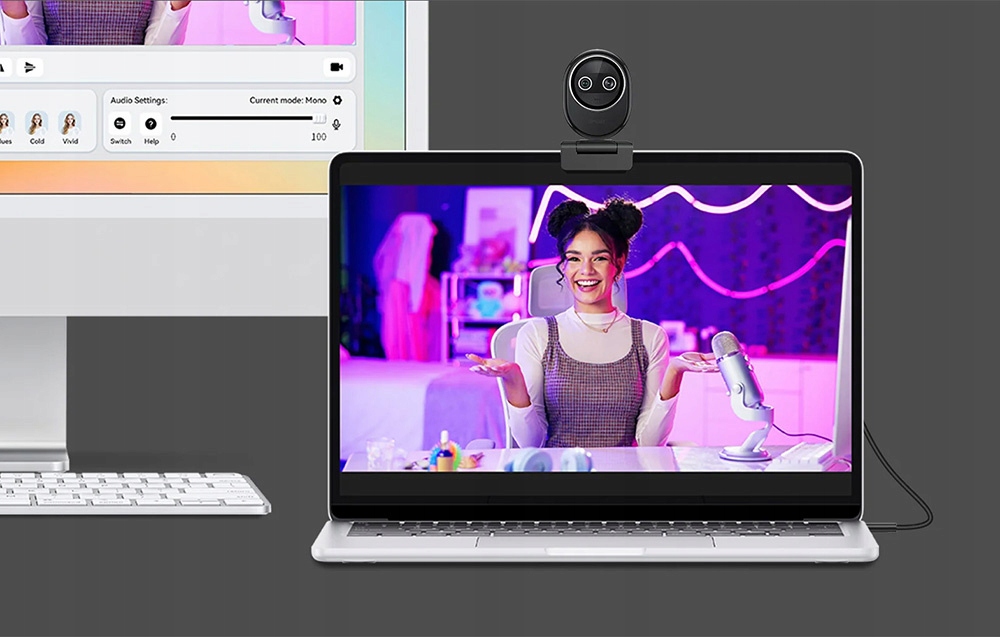 Emeet Piko internetinė kamera Web Streaming mikrofonai su Mažinimu triukšmo 4K
